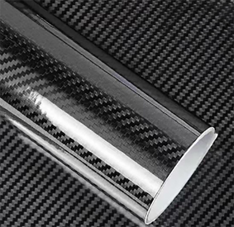 High Gloss Carbon Fiber Film -black carbon fiber PET film